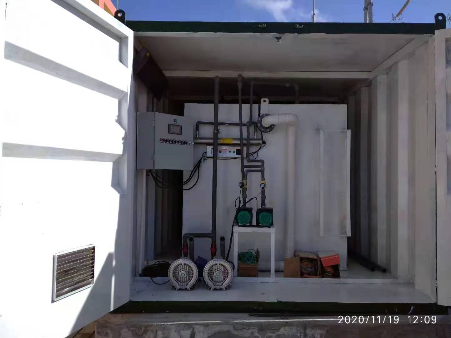 箱式(shi)污水處理設備(bei)